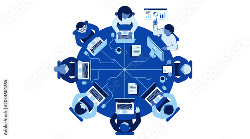 Business People Meeting Office.