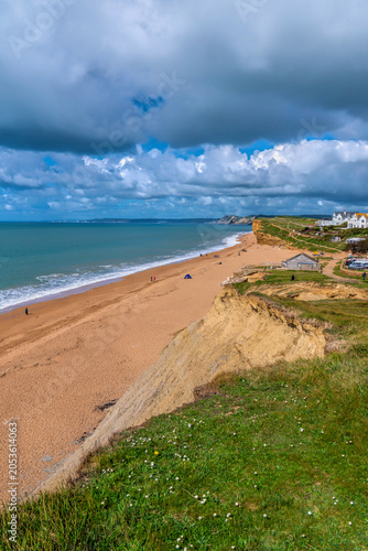 Fotografie Burton Bradstock coast and beach Dorset UK historic Jurassic travel destination