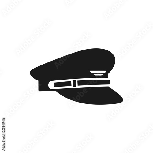 Foto Cap badge design symbolizes the professional authority and leadership associated with airline pilots and aviation personnel