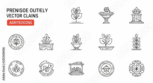 Foto Vector Claims and Outiiely Icons.