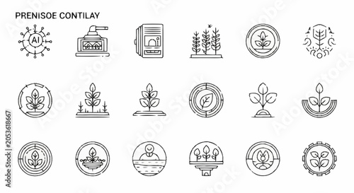 Bilde på lerret Various Religious Symbols and Icons.