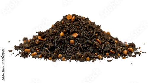 Soil Pile White Background Side View
