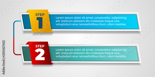 infographic banner bar with gradual style