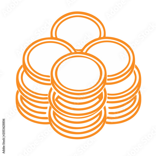 Stack of Coins Flat Icon