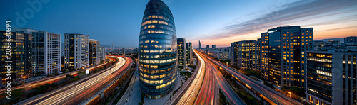 Modern Metropolis at Dusk: ...
