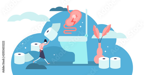 Foto Diarrhea illustration, transparent background
