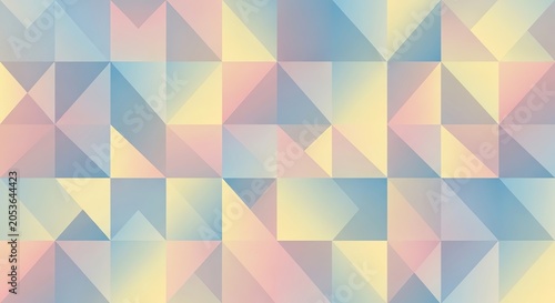 Seamless pattern of pastel geometric triangles
