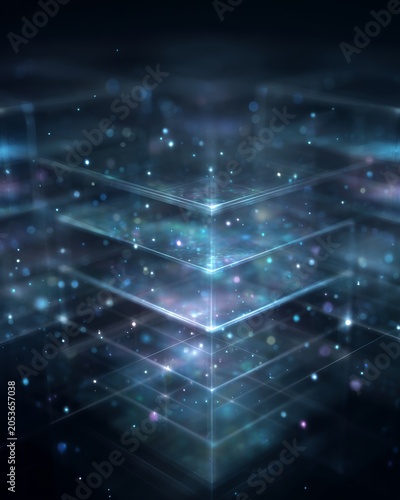 AI governance framework with layered digital architecture and compliance structure