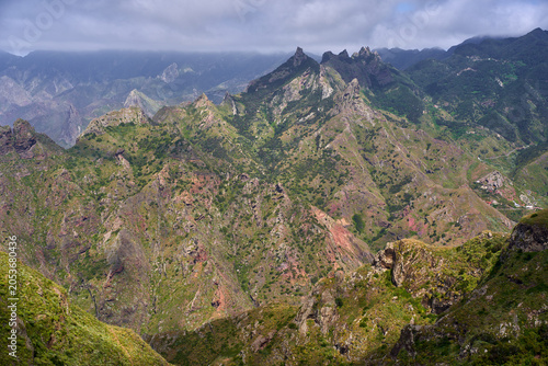 Sweeping panorama of Anaga massif Tenerife