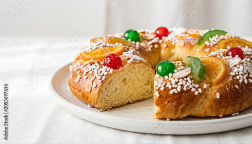 Epiphany cake Roscon de Reyes