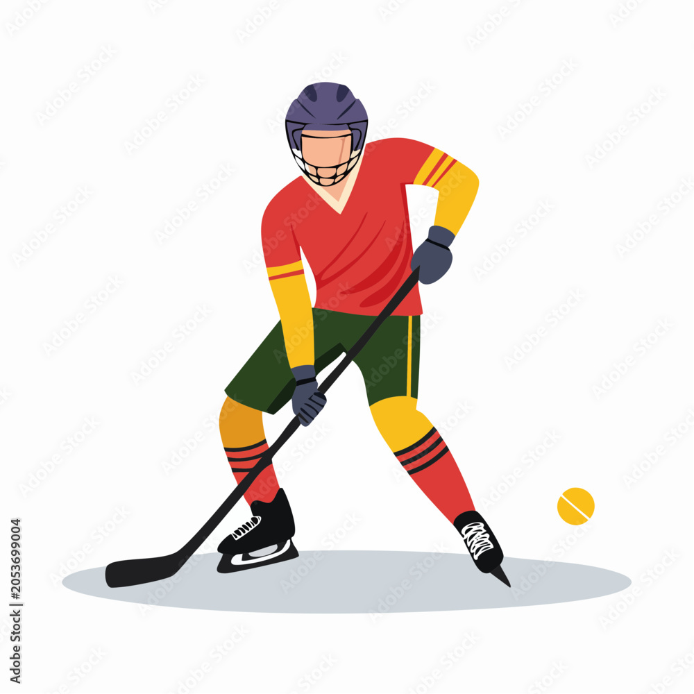 Fototapeta premium Ice Hockey Player in Action