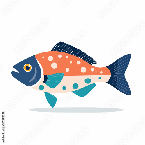 Stylized Fish Illustration