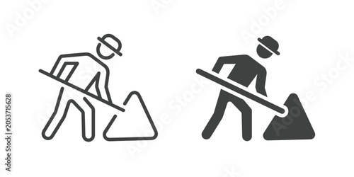Schilderij op canvas Navigation icon. Line and glyph solid icon