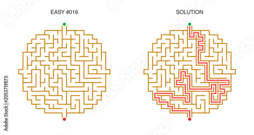 Photography Circular Maze Puzzle Collection with Solutions