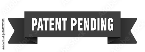 Quadro su tela patent pending ribbon isolated on transparent background