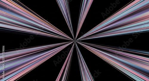 Futuristic High Speed Data Transfer Visualization with Light Streaks and Digital Lines in a Dark Background for Technology and Innovation Concepts