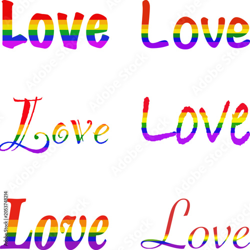 LGBTQ Pride Love Background.