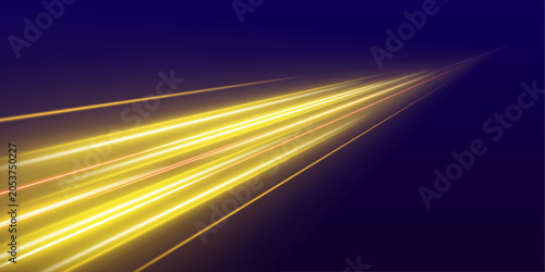 Quadro su tela Dynamic racing highway with luminous neon trails and futuristic velocity design