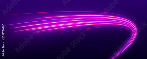 Photos Speedway perspective with glowing lane streaks and high velocity motion effect