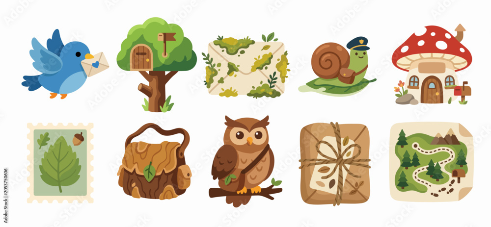 Obraz premium Forest Mail Service.eps