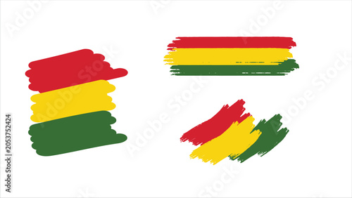 Juneteenth brush stroke illustration decorative element