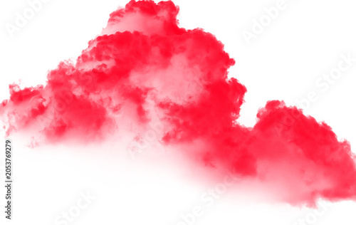Fotografie Soft pink cloudburst or splash effect in sky