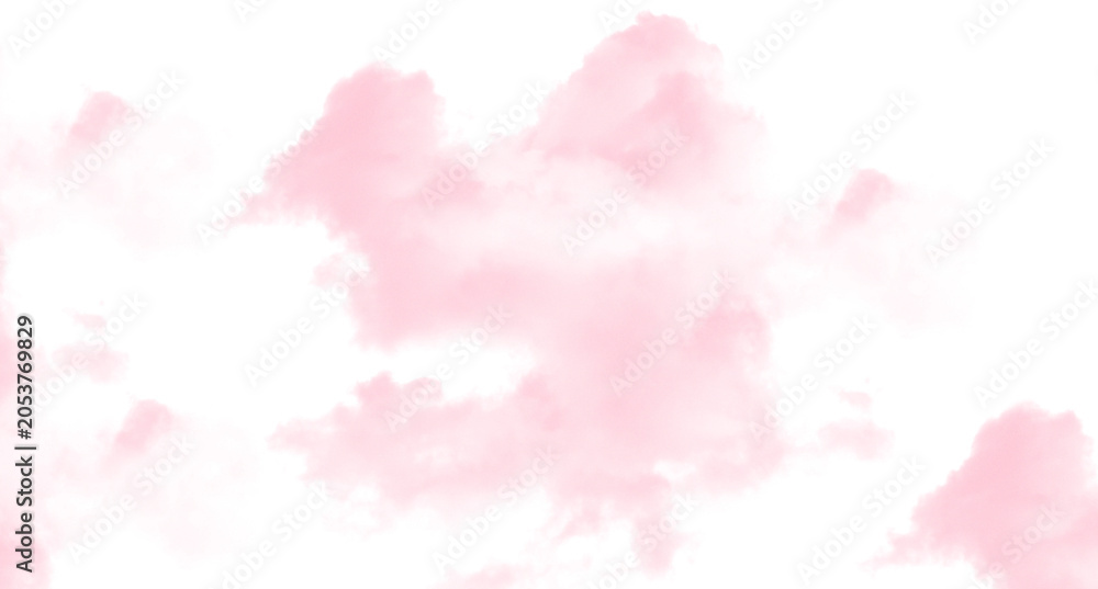Fototapeta premium Soft pink cherry blossom petals scattered on light background