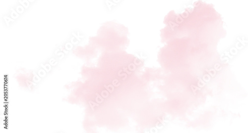 Soft pink abstract splatter design with watercolor effect