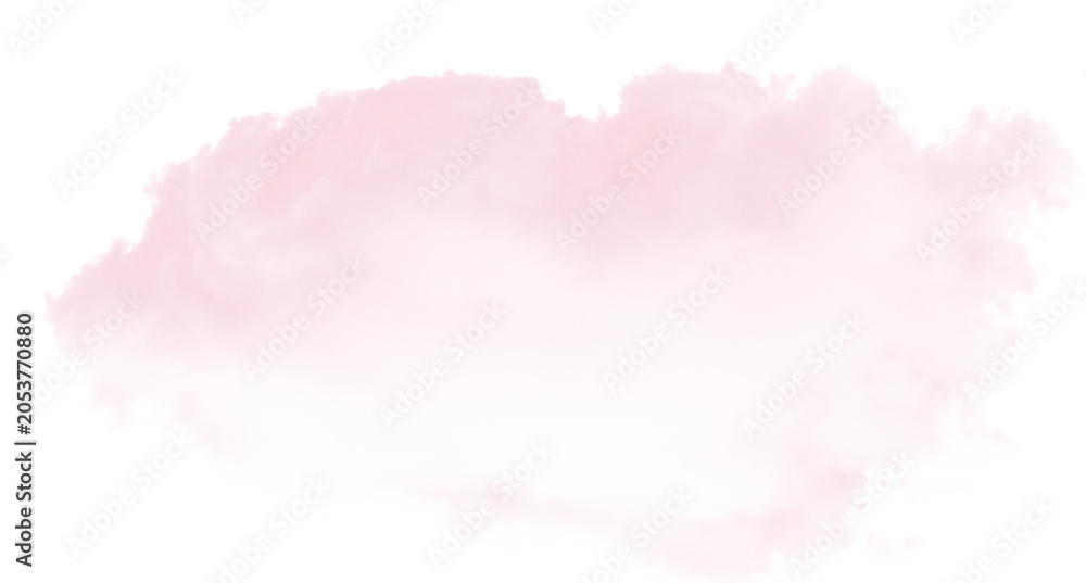 Fototapeta premium Soft pink abstract cloud shape with light gradient