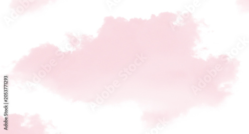 Soft pink abstract cloud shape with delicate texture