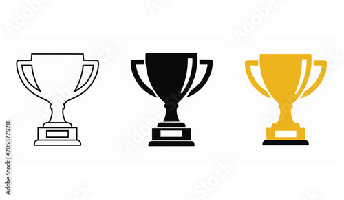 trophy vector trophy sign symbol