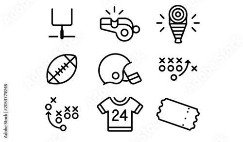 sports accessories sign symbols vectors