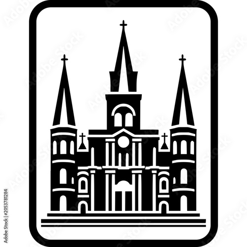 St. Louis Cathedral Vector Icon