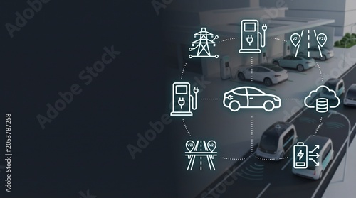 V2X Connected Electric Vehicle Charging Ecosystem and Smart Infrastructure