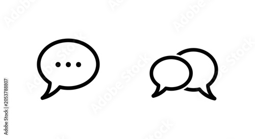 Suggestion list and pairing suggestions chat bubble icons with suggestion dialogue communication feedback conversation discussion interaction customer recommendation interface