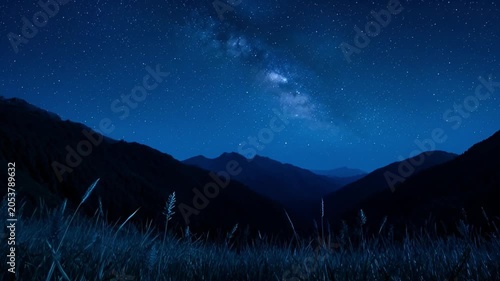 Night sky above a forest silhouette featuring moonlight and clouds