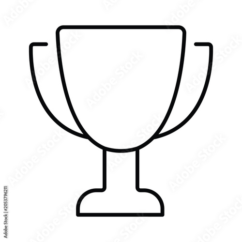 Trophy icon.line art style.