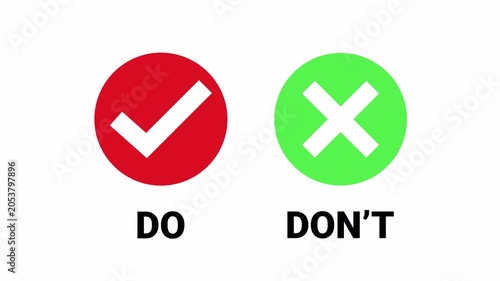 Do and Dont animation