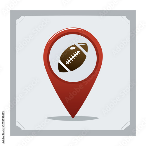Football Location Pin Icon