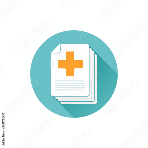 Medical Documents Flat Icon