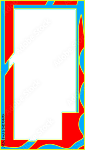 Wavy patterned vertical border