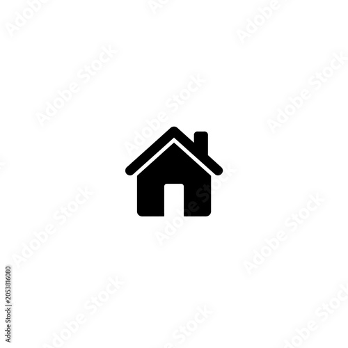 Modern Home Outline Icon Collection – Minimal Residential House Symbols