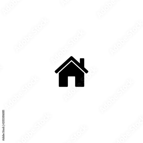Modern Home Outline Icon Collection – Minimal Residential House Symbols