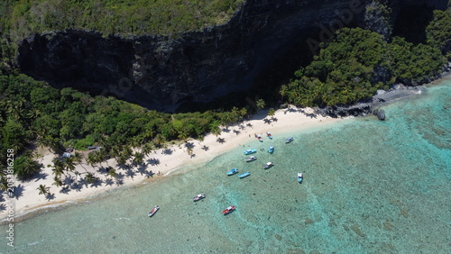 Принти на полотні Small tour boats at Playa Frontón, Samaná, Dominican Republic