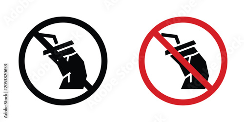 Fotografie Dont throw away plastic sign