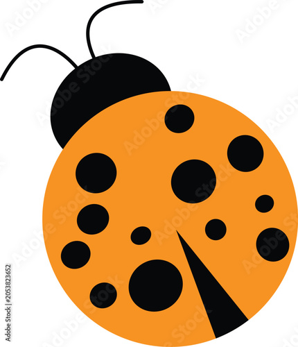 Cute Ladybird Vector Illustration
