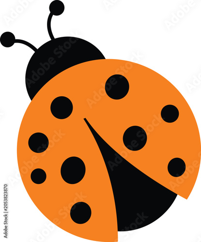Cute Ladybird Vector Illustration