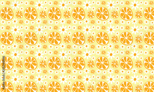 seamless pattern with orange 
