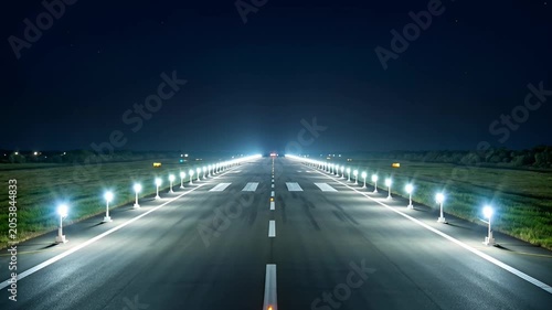 Road leading to horizon under twilight sky conceptual image