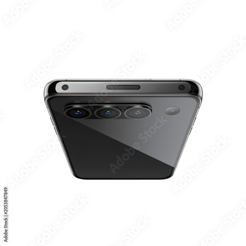 Modern Portable Bluetooth Speaker on White Background Minimalist Design